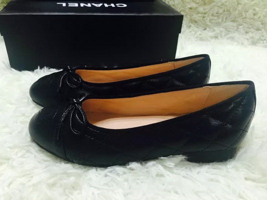 CHANEL Shallow mouth flat shoes Women--120